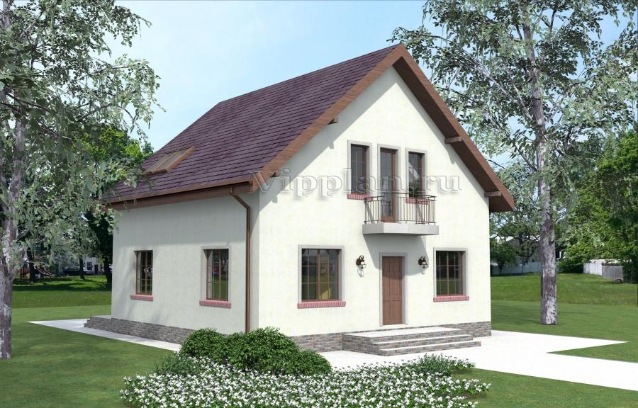 Проект комфортного дома с мансардой